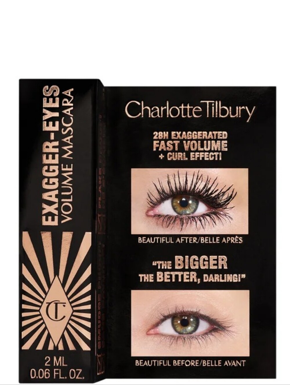 SALE! 🆕 Charlotte Tilbury Exagger-eyes Volumizing and Curling Mascara NIB 2ML